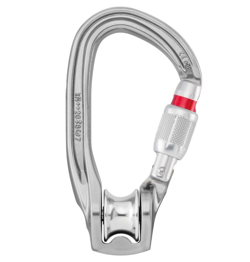 Крабин Petzl Rollclip Z Screw-Lock для активного отдыха на природе, альпинизма, туризма, спортивной одежды и обуви для путешествий