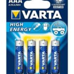 Батарейки Varta High Energy AAA 4 шт