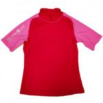 Розовая футболка Aqualung Top Lycra JR для активного отдыха, кемпинга, походов и путешествий, спортивная одежда для туристов и альпинистов в интернет магазине спортивной экипировки