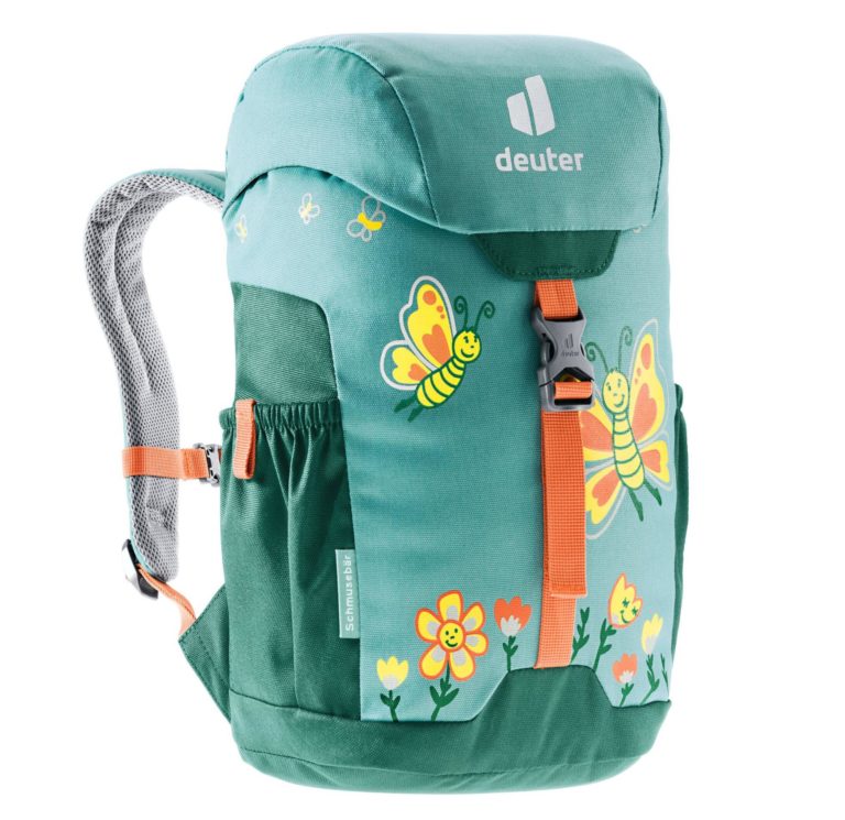 Рюкзак Deuter Schmusebar для активного отдыха, путешествий, альпинизма и походов, удобная экипировка для любителей туризма, спорт и outdoor синий и зеленый цвет