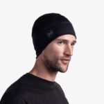 Мериносовая шапка Buff Solid Black для активного отдыха, путешествий и скалолазания, одежда и обувь для туризма и хайкинга