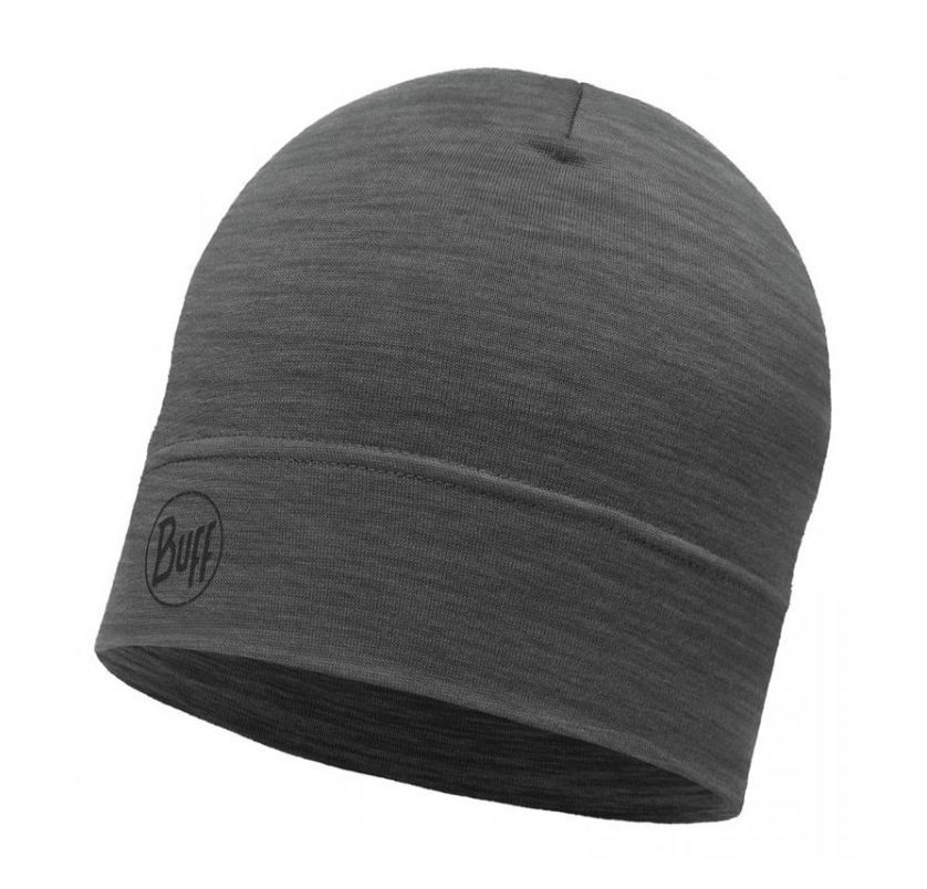 Мериносовая шапка Buff Solid Grey для активного отдыха, путешествий, походов и альпинизма, комфортная одежда и обувь для туристов и любителей outdoor