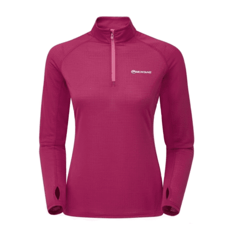 Женский батник Montane Allez Micro Pull On для активного отдыха, походов, туризма и путешествий, описание товара для онлайн-магазина экипировки для активной жизни