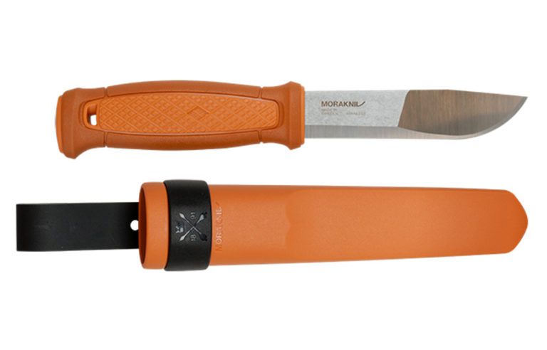 Ракурс ножа Mora Kansbol Burnt Orange для активного отдыха, походов и путешествий с одеждой, обувью и снаряжением для альпинизма и туризма