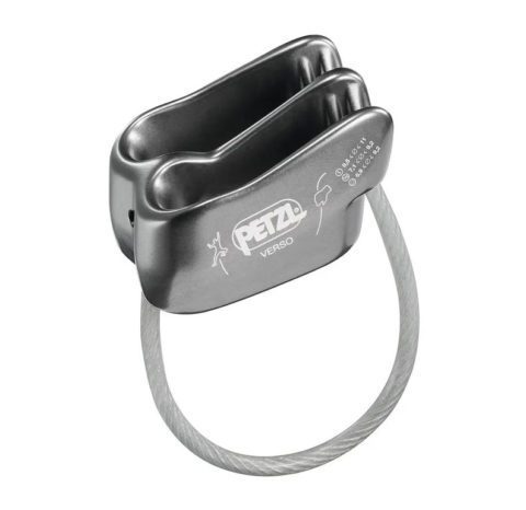 Легкое спусковое устройство Petzl VERSO для альпинизма и скалолазания на онлайн магазине с экипировкой для активного отдыха, туризма и походов