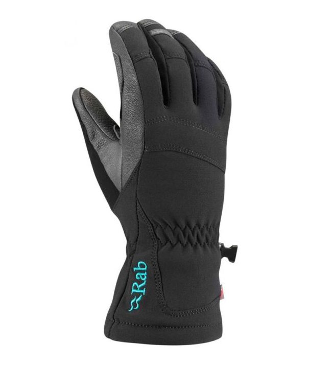 Перчатки Rab Baltoro W черные для активного отдыха туристов и альпинистов, одежды и обуви для походов и горных экспедиций, экипировка для путешествий и горного восхождения