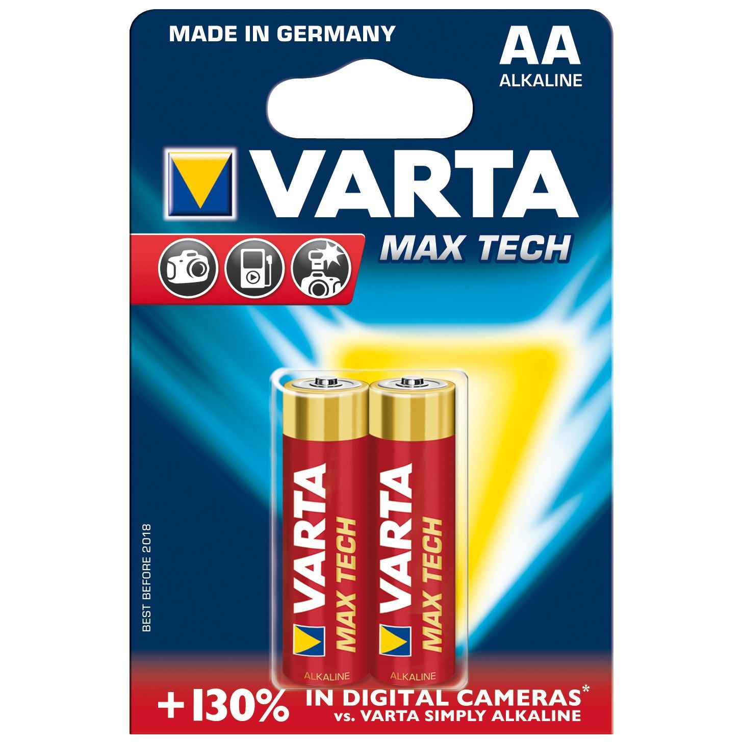res_85c98ada1e8712f0ce8f7f2cb0f5d786_full.jpg Батарейки Varta MAX TECH AA 2 шт - imagine 1