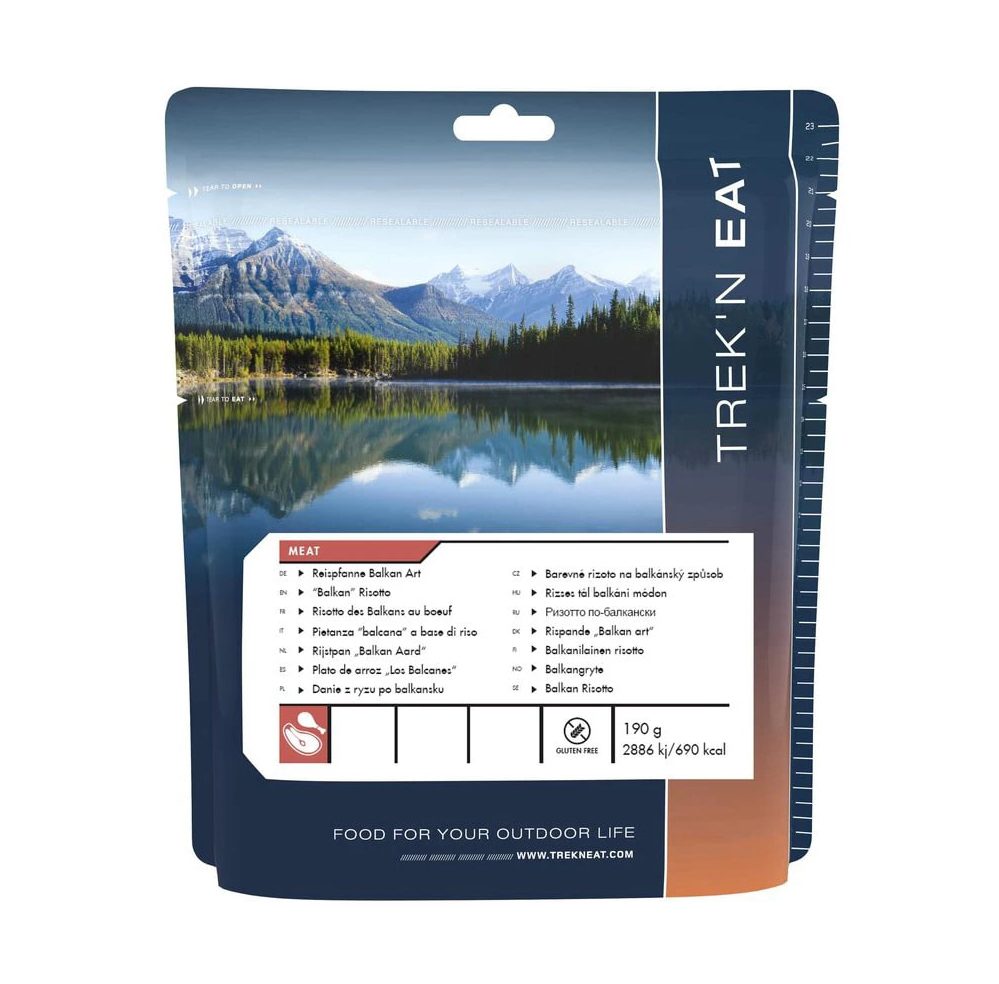 Иконка ризотто по-Балкански для магазина активных товаров одежда обувь для хайкинга восхождения путешествий на тему Ризотто по-Балкански Trek'n Eat