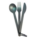 Set tacâmuri Sea To Summit Titanium Knife+Fork+Spoon Set