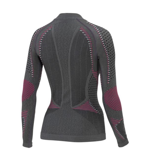 Термофутболка Accapi Ergoracing LS Wmn антрацит/черный для активного отдыха походов и путешествий, спортивная одежда для кемпинга и монтирования