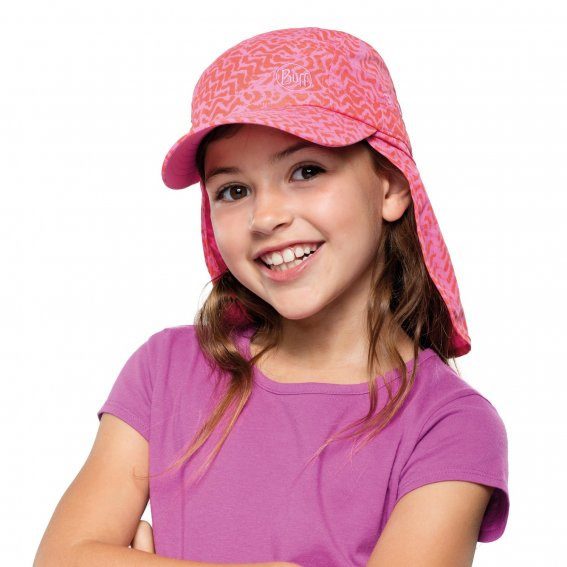 Кепка Buff Sahara Cap Kumkara Fuchsia для активного отдыха, туристического снаряжения, походов и путешествий с одеждой и обувью для хайкинга и альпинизма