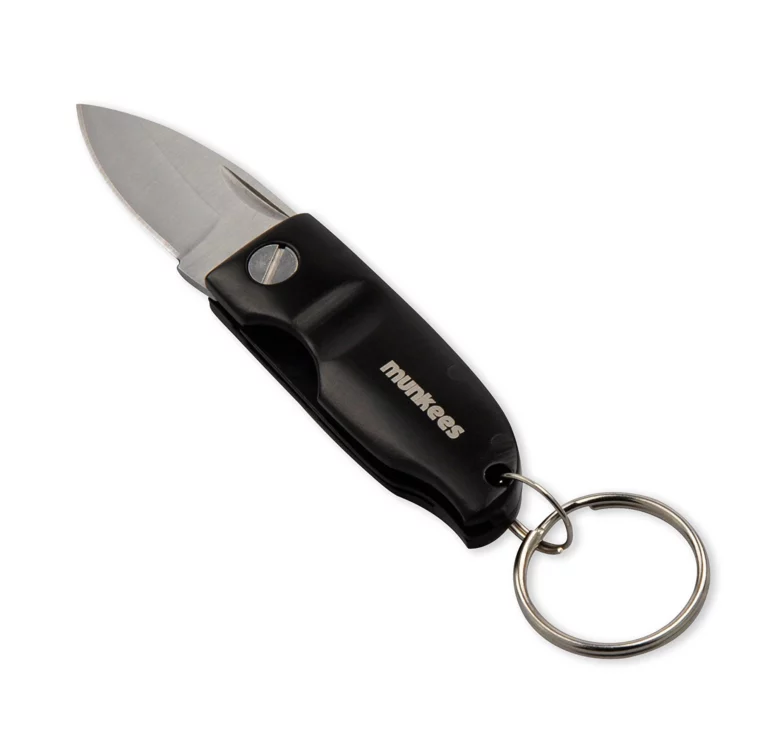 Брелок Munkees с ножом для активного отдыха и путешествий, экипировка для походов и альпинизма, стильная одежда и обувь для туризма и активного образа жизни