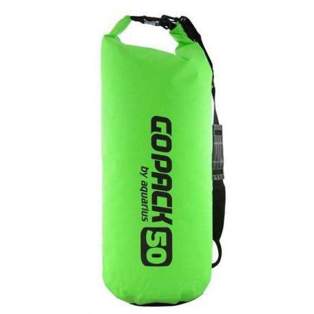 Гермомешок Aquarius GoPack 50L зеленый для активного отдыха походов туризма и путешествий, экипировка для альпинизма и кемпинга