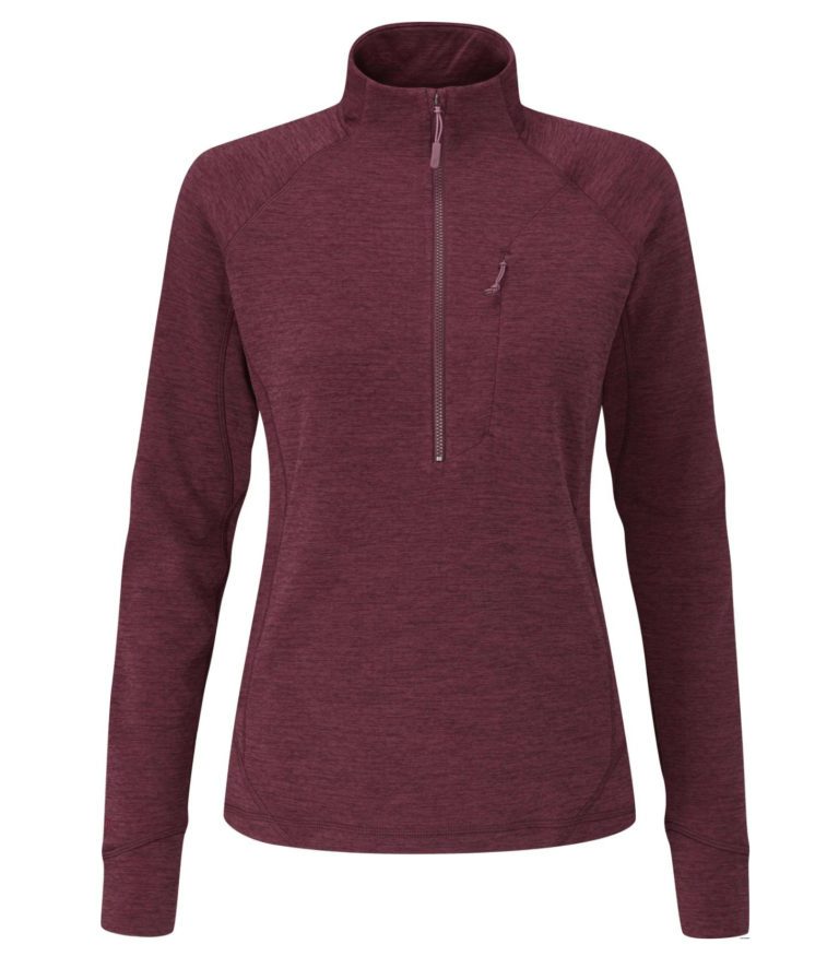 Флисовая куртка Rab Nexus Pul-On Wmn в ягодном цвете для активного отдыха, походов, путешествий и альпинизма на онлайн магазине спортивной одежды и обуви