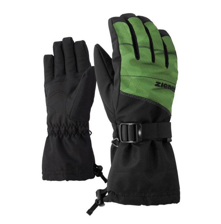Перчатки Ziener Gannik оливкового цвета для активного отдыха, туризма, альпинизма и путешествий, подходящие для носки во время восхождений и походов.