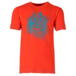 Поясная футболка Ternua Danuis JR оранжево-красная для активного отдыха, прогулок, походов и путешествий в интернет-магазине спортивной одежды и обуви