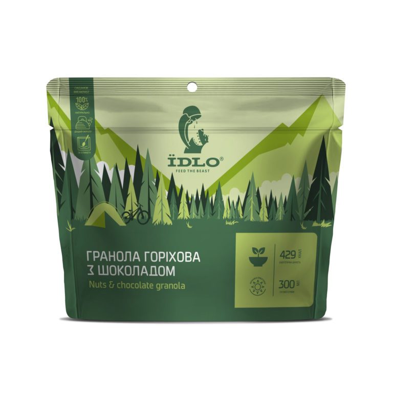 Ореховая гранола с шоколадом для активного отдыха и путешествий — одежда, обувь и снаряжение для хайкинга и путешествий для онлайн магазина активной жизни