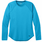 Женская спортивная футболка Outdoor Research Arqon L/S Tee Wmn in атолль для активного отдыха, прогулок, походов и путешествий, обувь и экипировка для активной жизни