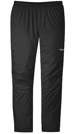 Тёмные мужские походные брюки Outdoor Research Helium Rain Mns для активного отдыха, путешествий и альпинизма на сайте интернет-магазина экипировки для активной жизни