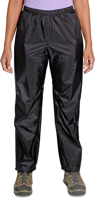 Женские штаны для активного отдыха Outdoor Research Helium Rain в черном стиле идеи для онлайн магазина одежды и обуви для путешествий походов и альпинизма