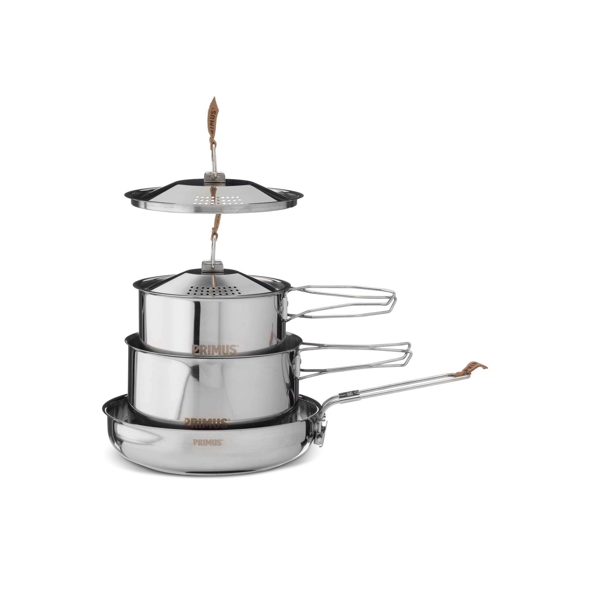 Primus CampFire Cookset S.S. Small Комплект посуды Primus CampFire Cookset S.S. для активного отдыха, походов и туризма, подходящий для ношения в онлайн магазине товаров для путешествий, активной жизни, одежды и обуви для походов и альпинизма