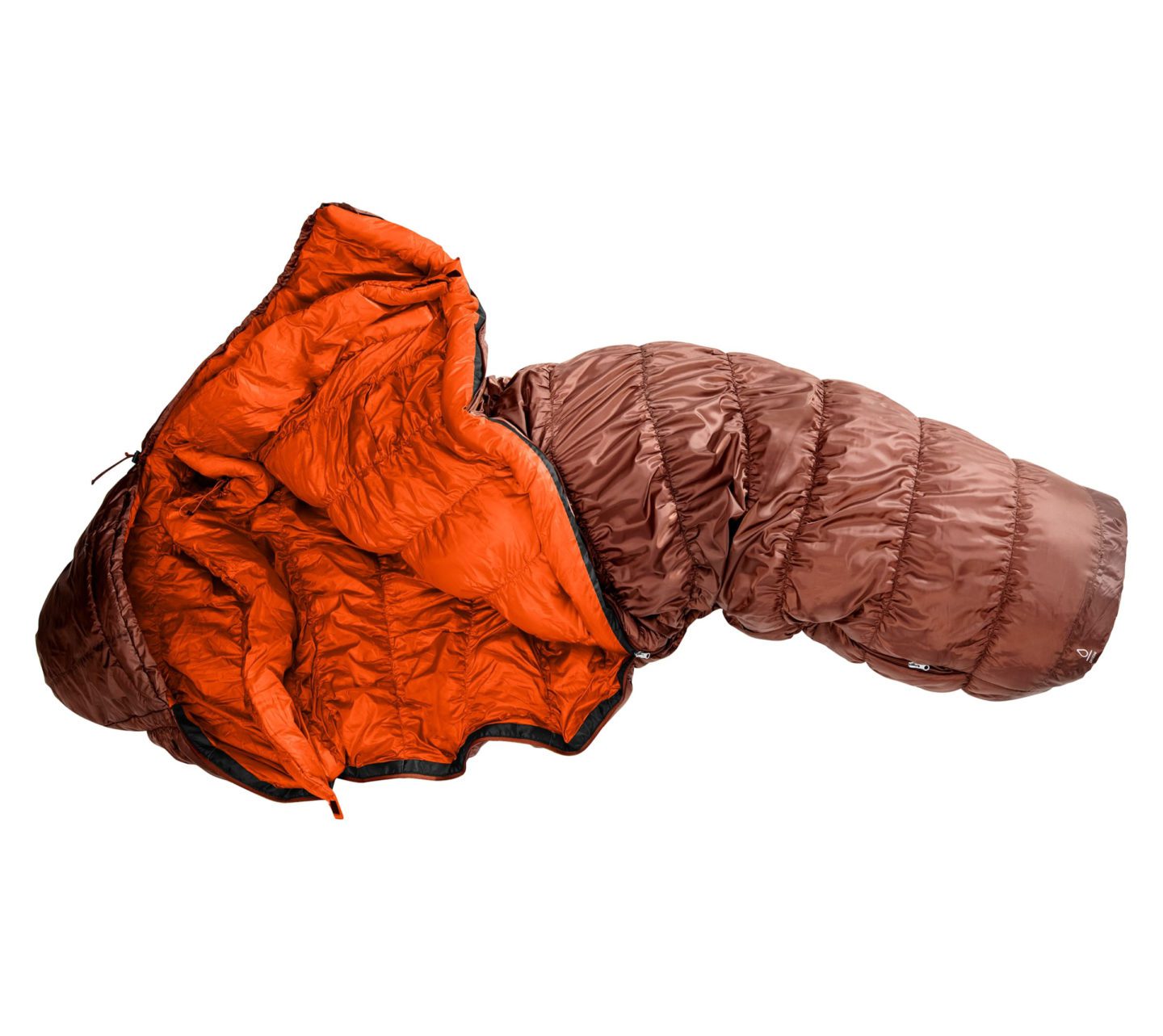 Спальный мешок Deuter Exosphere 6° Umbra Paprika, идеальный для активного отдыха, путешествий и альпинизма, обеспечивает комфорт во время походов.