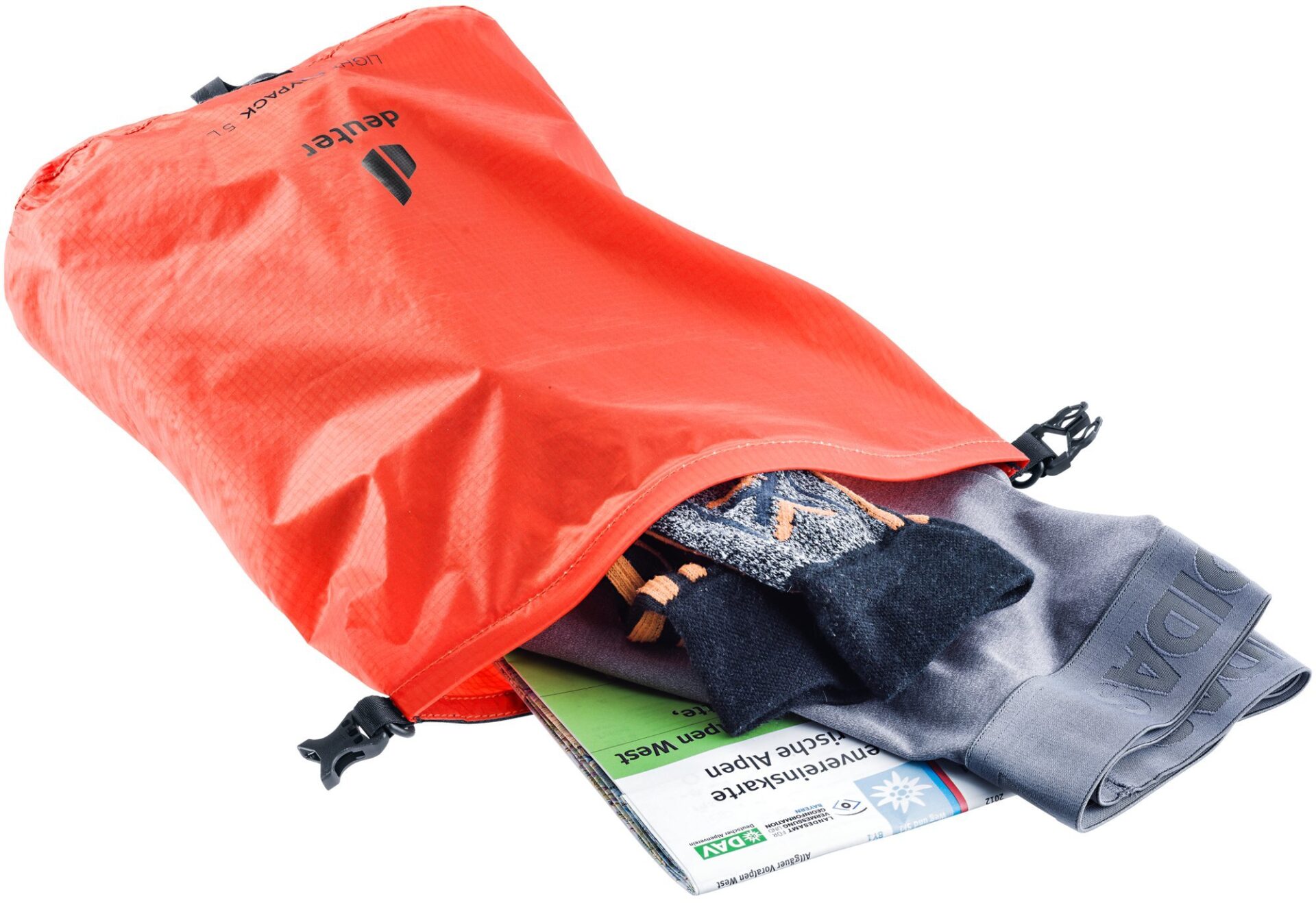 Таможенный гермомешок Deuter Light Drypack 5 для активных путешествий походов и альпинизма цена онлайн магазин спортивной одежды обуви для туризма и горных походов
