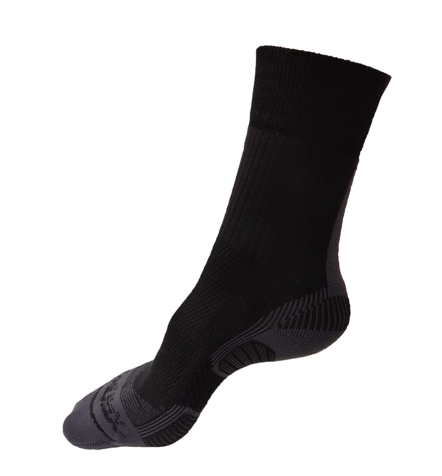 Носки для активного отдыха и трекинга Accapi Trekking Touch черные для походов и альпинизма, одежда и обувь для путешествий и активного образа жизни