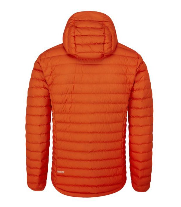 Тонкая утепленная куртка Rab Infinity Microlight Mns Firecracker для активного отдыха, путешествий, хайкинга и альпинизма на сайте интернет-магазина активной жизни