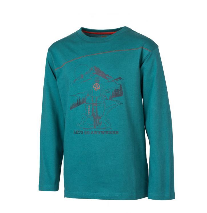 Детская футбольная майка Ternua Melut JR в темно-голубом цвете для активного отдыха, походов и путешествий на сайте интернет-магазина спортивной одежды и обуви