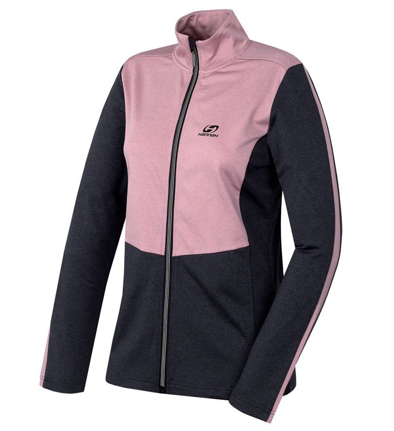 Батник Hannah Cher Wmn темно-серый с розовым кристаллом для активного отдыха, походов и путешествий в интернет-магазине спортивной одежды и обуви