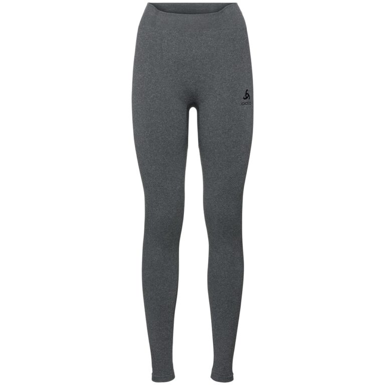 Термоштаны Odlo Performance Warm Wmn серый меланж для активного отдыха, походов, бега, путешествий, спортивной одежды, обуви и экипировки для туризма и альпинизма
