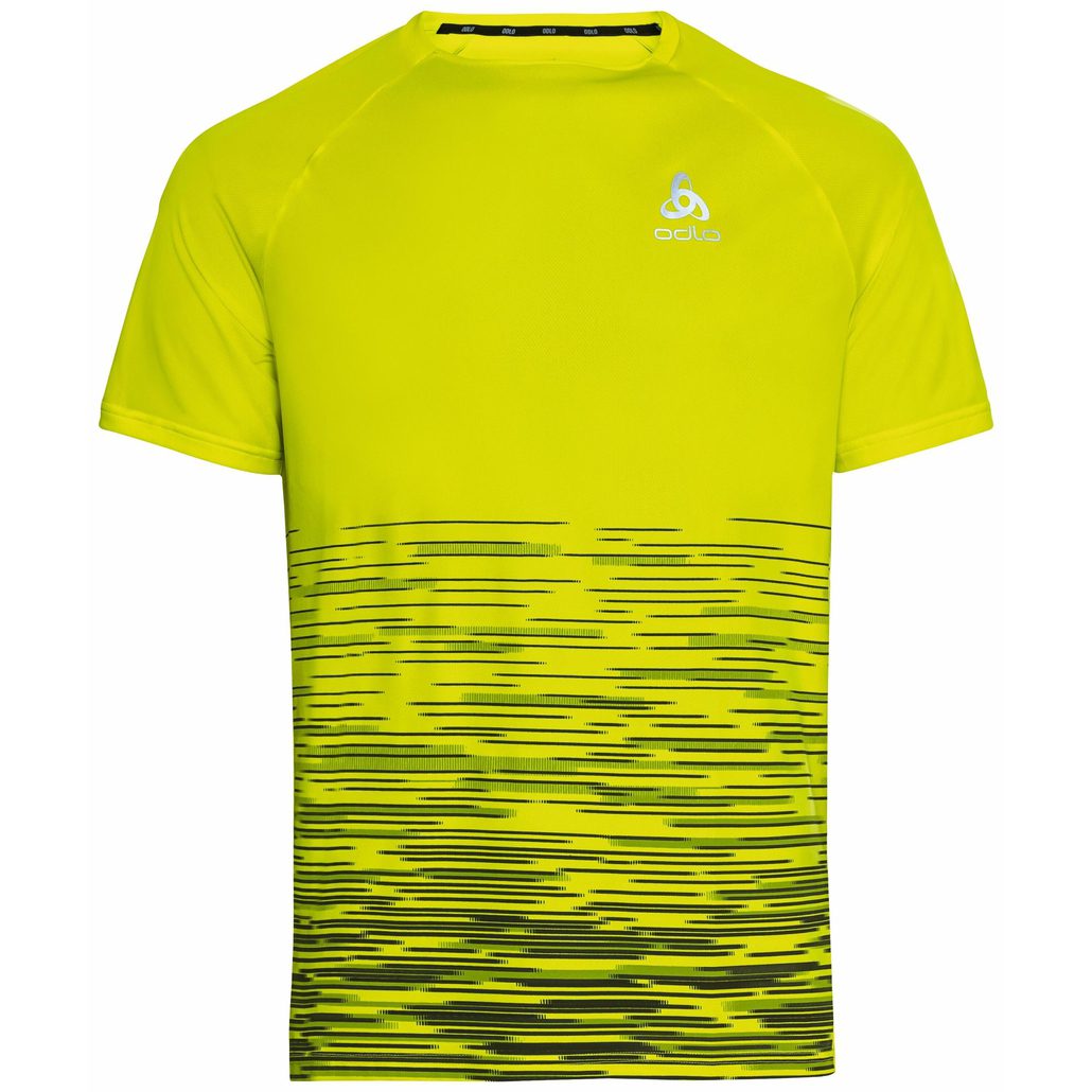 Odlo Essential Print ss crew neck Футболка Odlo Essential Print SS Mns для активного отдыха, походов и путешествий, одежда и обувь для туризма, походов и альпинизма