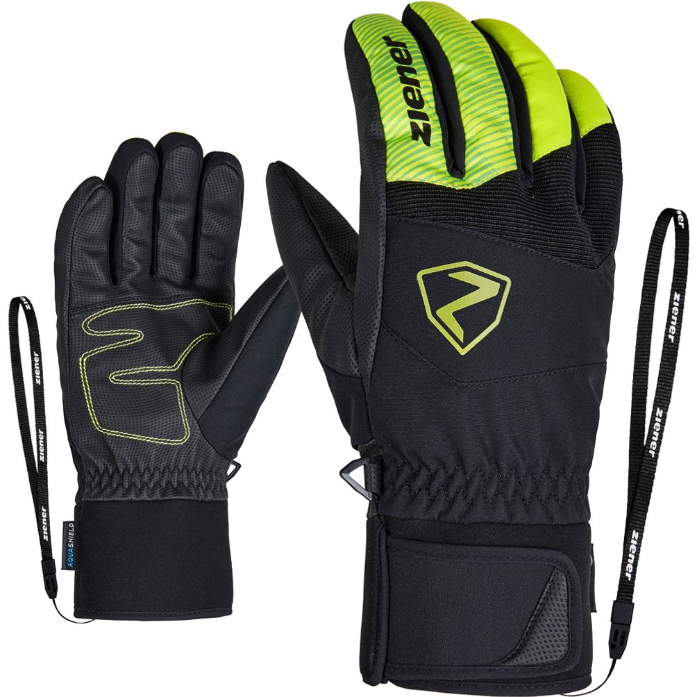 Ziener Ginx lime green Перчатки Ziener Ginx зеленый лайм для активного отдыха обувь и одежда для туризма альпинизма путешествий в интернет-магазине