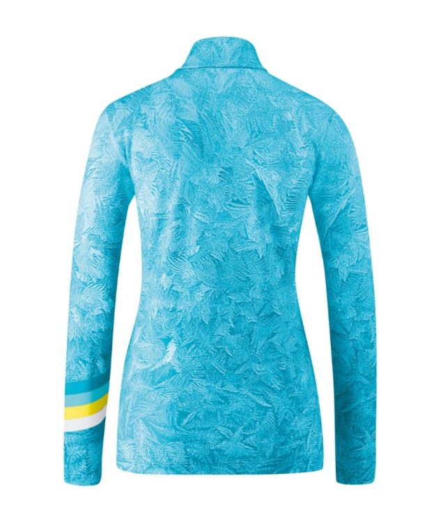 Женский батник Maier Choralpe Blue/White Print для активного отдыха, прогулок, походов, путешествий и горных восхождений в интернет-магазине спортивной одежды и обуви