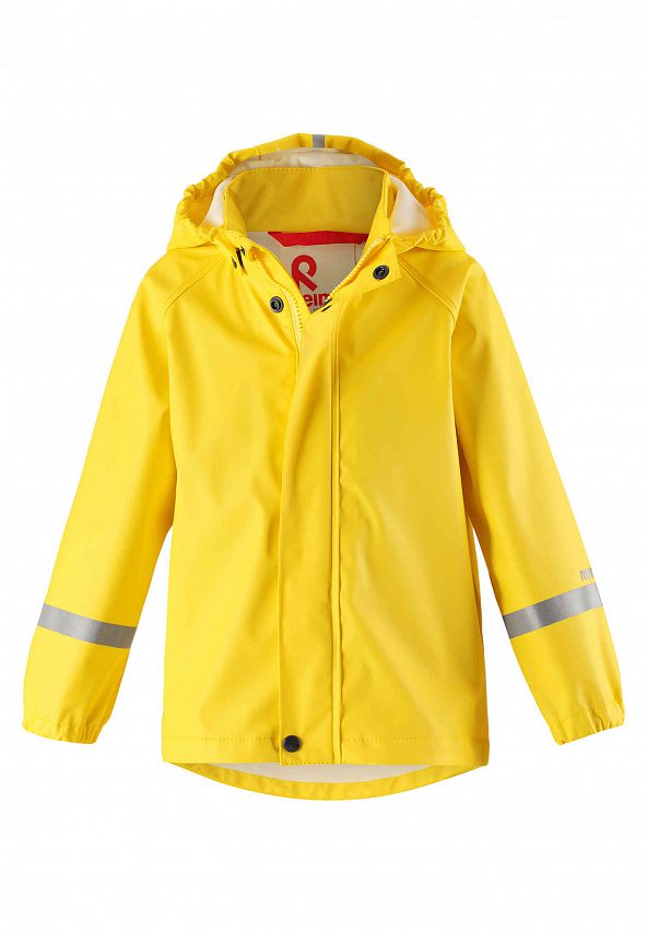 Рейтинг активной одежды и обуви для кемпинга и путешествий куртка-дождевик Reimatec Lampi желтая для походов и альпинизма в интернет магазине