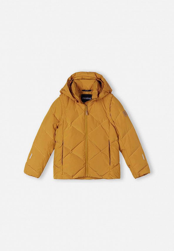 Пуховик Reimatec Paahto золотисто-коричневый для активного отдыха, путешествий и походов, одежда и обувь для туризма, лыжных, восхождения и активной жизни