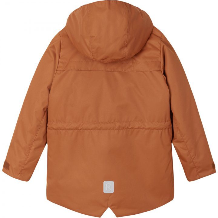 Детская активная одежда и обувь для путешествий и хайкинга куртка Reimatec Veli JR коричневая для активного отдыха на природе в интернет-магазине