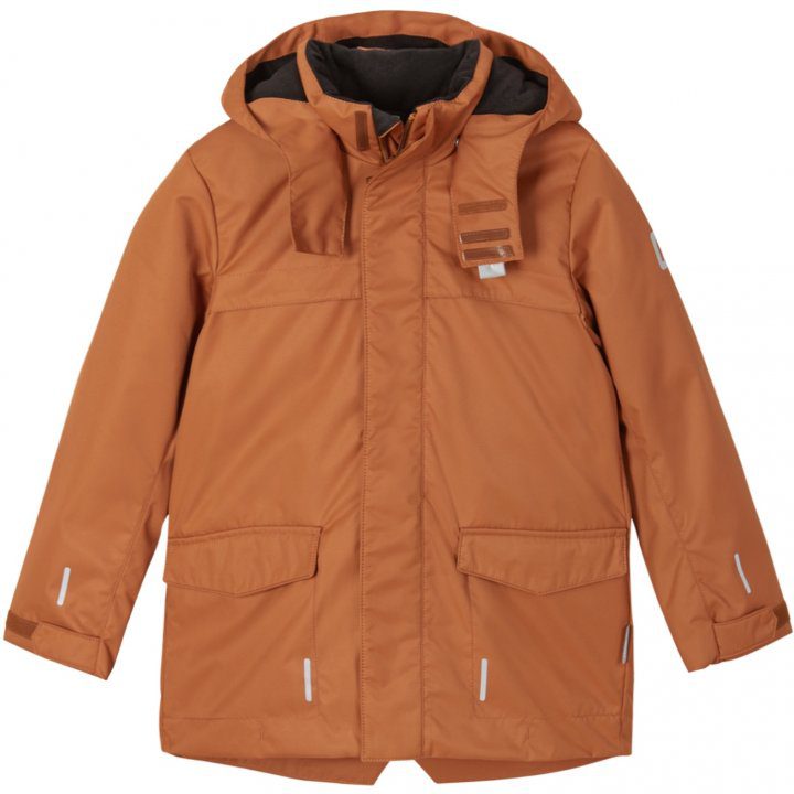 Детская куртка Reimatec Veli JR коричневая для активного отдыха и путешествий, спортивная одежда и обувь для походов и альпинизма в интернет-магазине