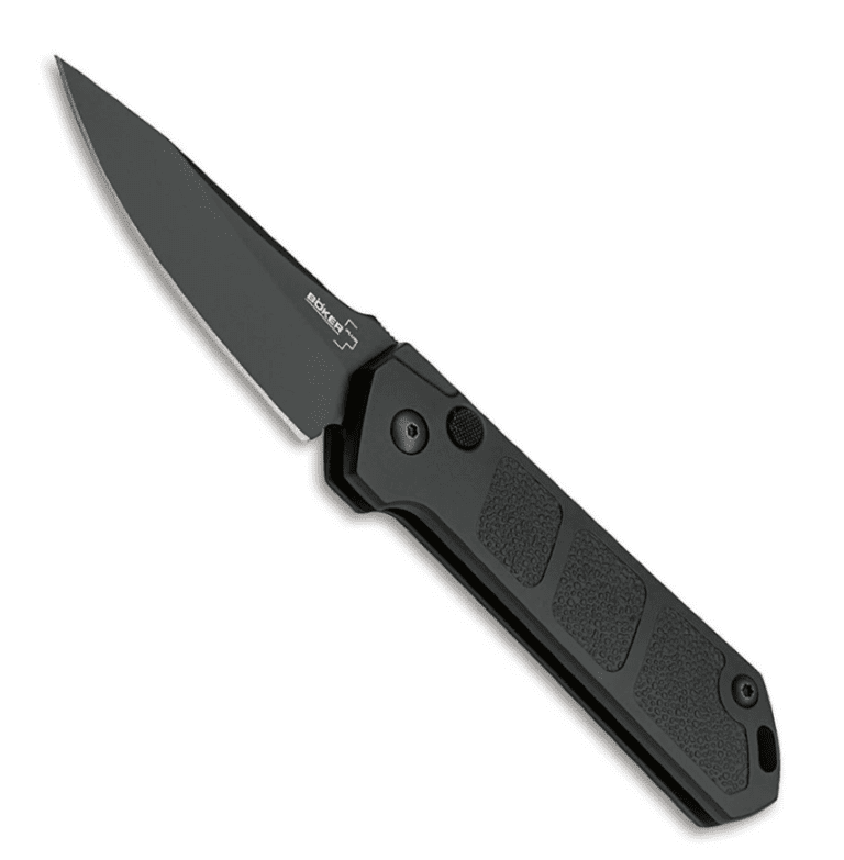 Туристический нож Boker Plus Kihon Auto All Black для активного отдыха, походов и путешествий с экипировкой для горных восхождений и активного образа жизни в онлайн магазине