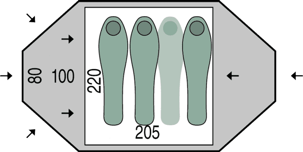 Миниатюра палатки Pinguin Tornado 3 dural для активного отдыха, походов и путешествий — одежда и обувь для туризма, хайкинга и альпинизма