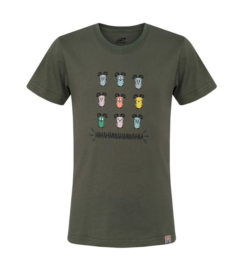 Детская футболка Hannah Randy JR с изображением четырехлистного клевер для активных прогулок и путешествий на сайте онлайн магазина одежды для активного отдыха, хайкинга и альпинизма