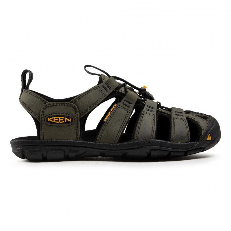 Т ィ пичные сандалии Keen Clearwater CNX Leather для активного отдыха, походов и путешествий, черные, обувь для трекинга и альпинизма, подходит для онлайн-магазина активной жизни