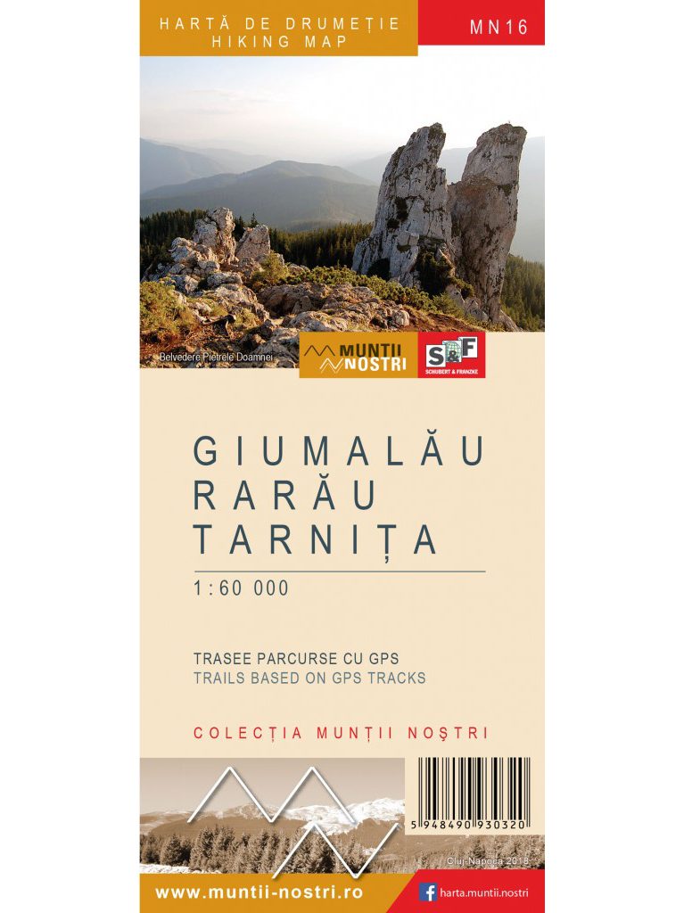 туристическая карта горы Rarau Giumalau Tarnita для активного отдыха: одежда обувь походы альпинизм путешествия для интернет-магазина товаров для активной жизни