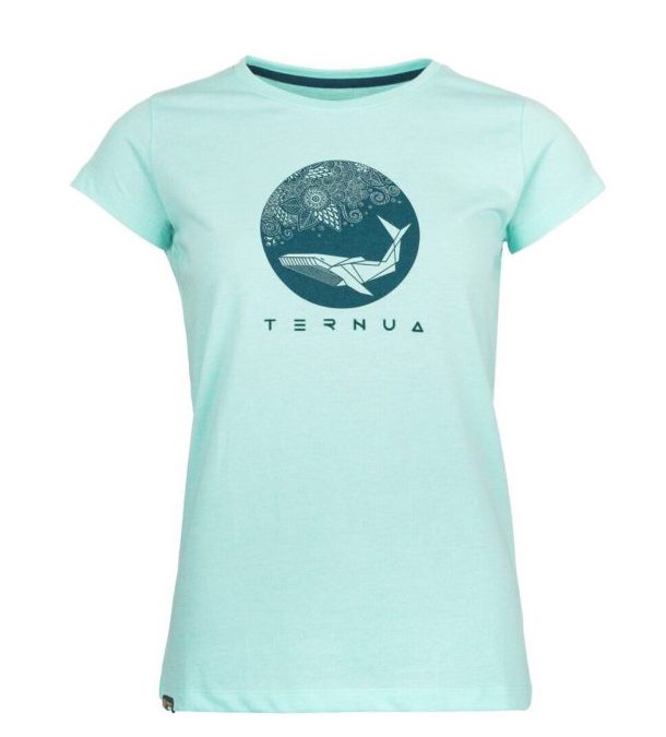Женская футболка Ternua Sielda Wmn в свежий мятный цвет для активного отдыха, походов и путешествий в интернет-магазине товаров для активной жизни, экипировки для хайкинга, альпинизма и туризма