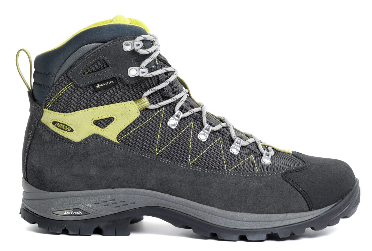 Трекинговые ботинки Asolo Finder GV MM graphite gunmetal серые для активного отдыха путешествий и альпинизма на онлайн магазине спортивной одежды и обуви