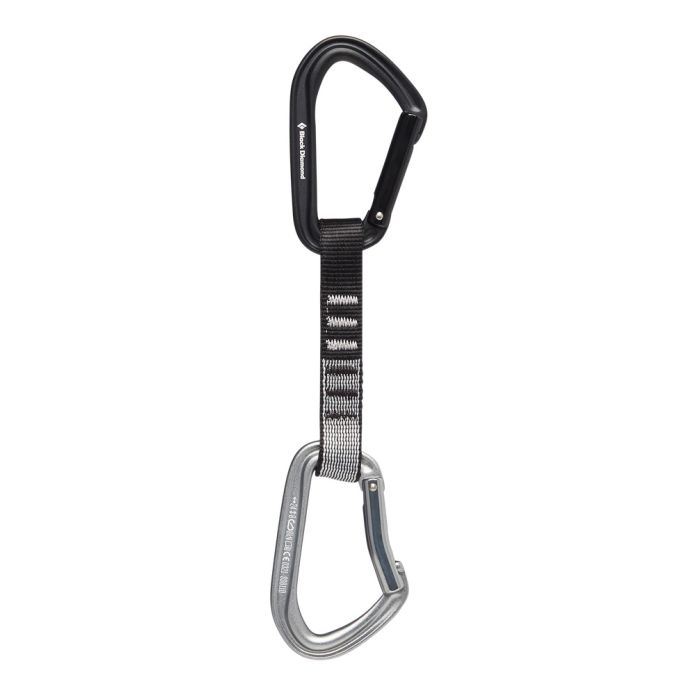 Оттяжка с карабинами Black Diamond HotForge Quickdraw 12 см для альпинизма, скалолазания и активного отдыха, туристическая экипировка, обувь и одежда для походов и горных путешествий