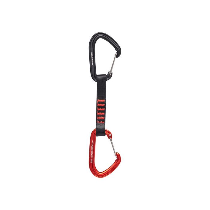 Оттяжка с карабинами Black Diamond HotWire Quickdraw 12 см для альпинизма и скалолазания активный отдых обувь одежда для путешествий и горных походов