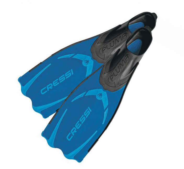 Активные товары для путешествий и отдыха - ласты Cressi-Sub Pluma синий и голубой цвет, экипировка для дайвинга, плавания, походов и альпинизма в интернет-магазине