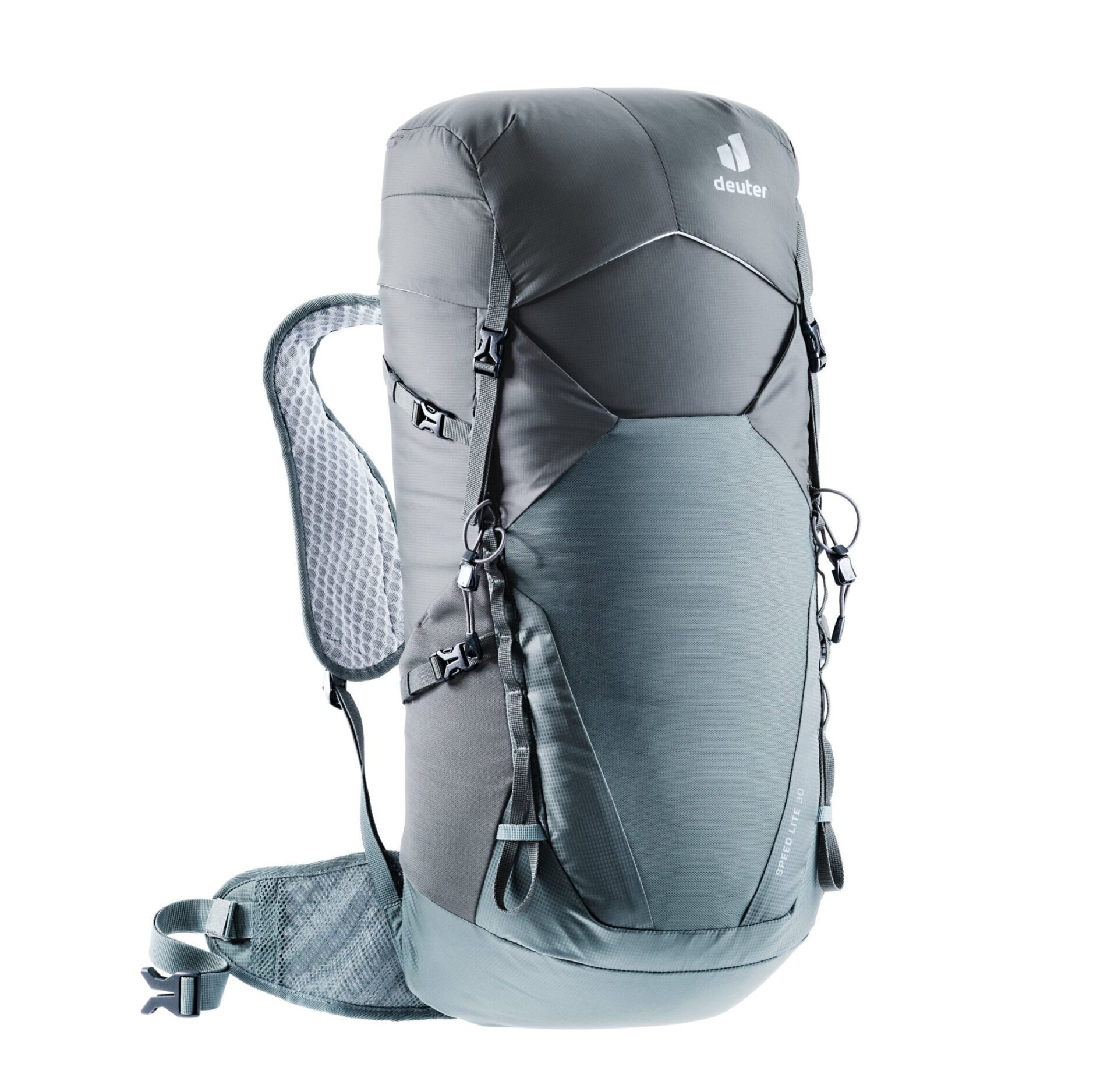 Deuter Speed Lite 30 graphite-shale Рюкзак Deuter Speed Lite 30 для активного отдыха, путешествий и походов, легкий и прочный с отделением для одежды и обуви, идеальный для активной жизни на природе и альпинизма